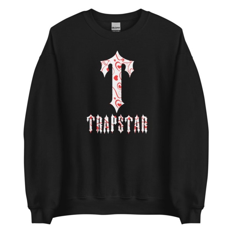 Férfi Trapstar T-For Pulóverek Fekete | Hungary LI79-048