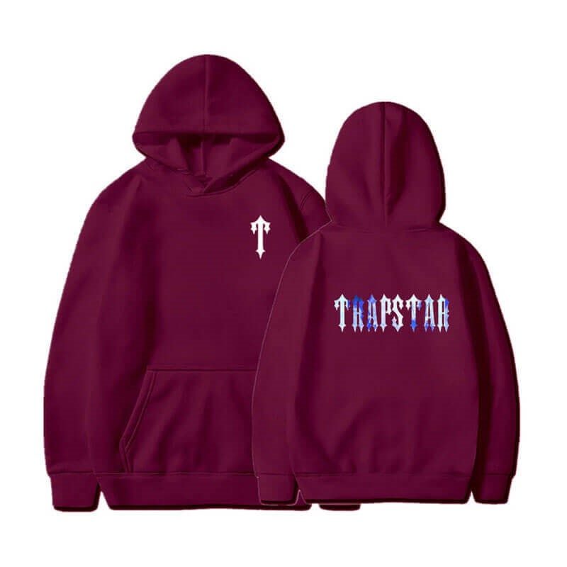 Férfi Trapstar T Pattern Pulcsi Bordó | Hungary UT60-293