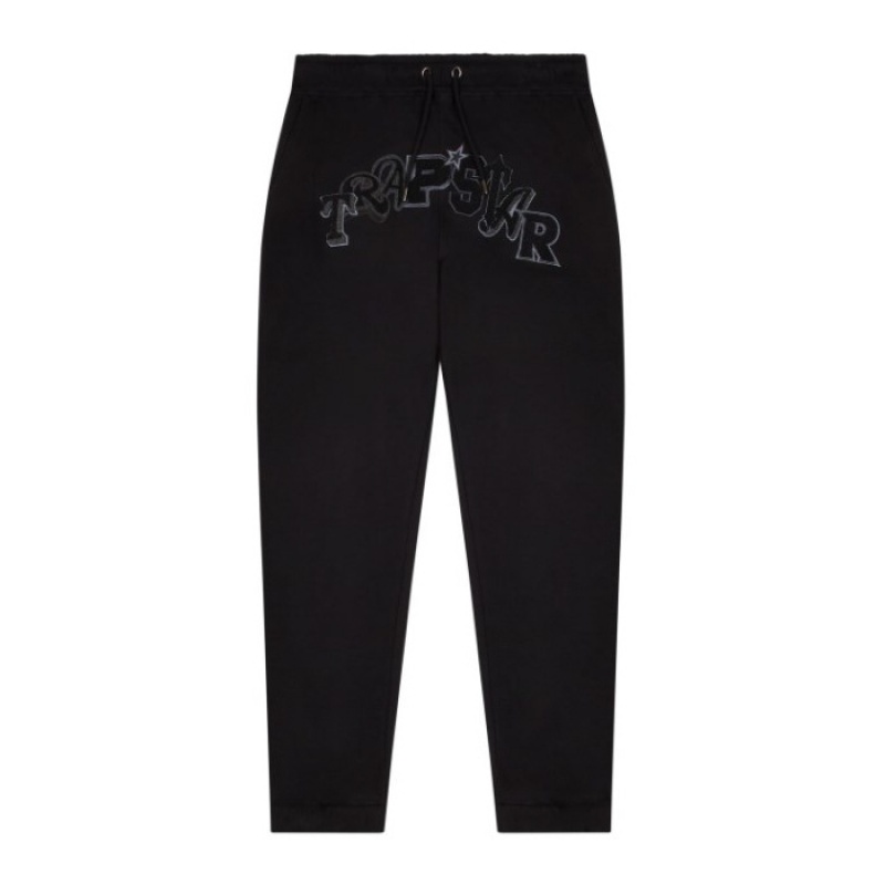 Férfi Trapstar Wildcard Chenille Jogging Bottoms Nadrág Fekete | Hungary QI63-375