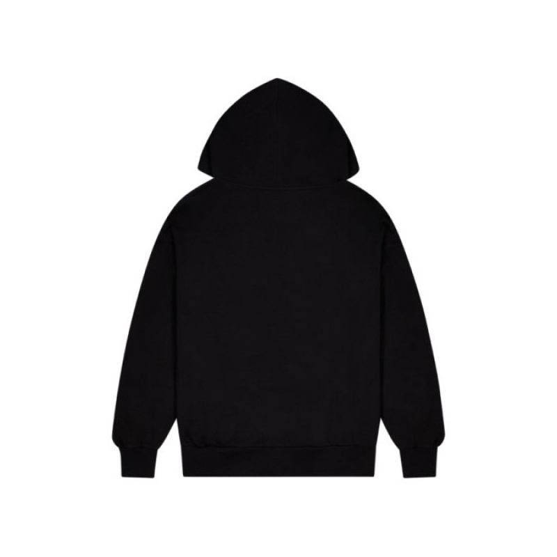 Férfi Trapstar Wildcard Chenille Zip Pulcsi Fekete | Hungary JG00-018
