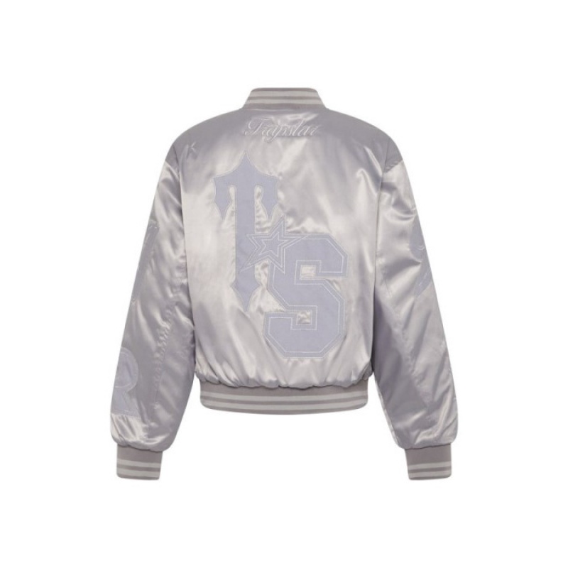 Férfi Trapstar Wildcard Stadium Jacket Felsőruházat Titán | Hungary BH29-845