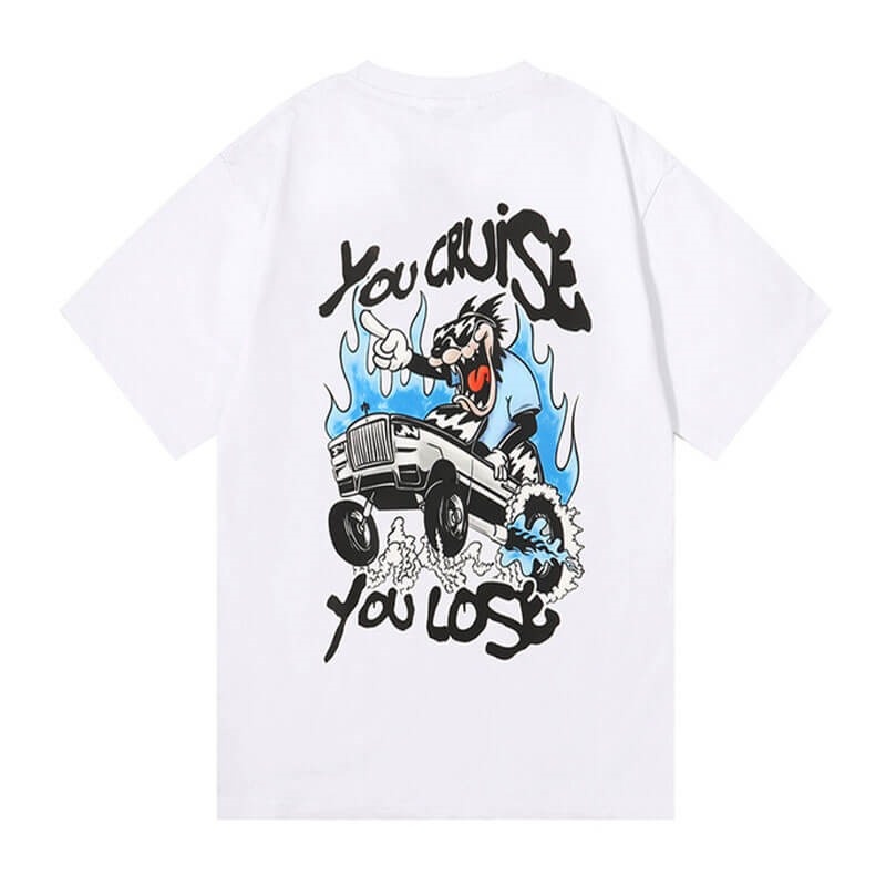 Férfi Trapstar You Cruise You Lose Tee Póló Fehér | Hungary BL99-100