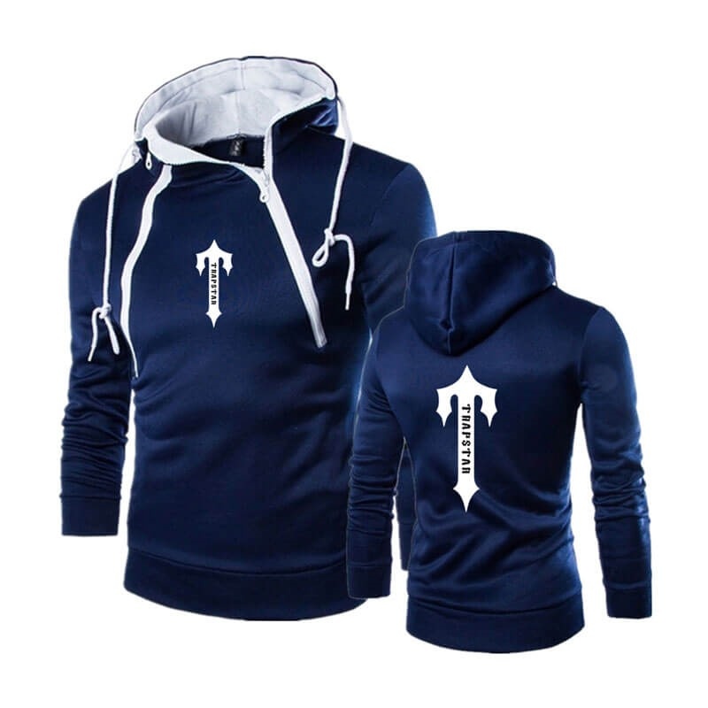 Férfi Trapstar Zip Up Pulcsi Kék | Hungary NM82-012