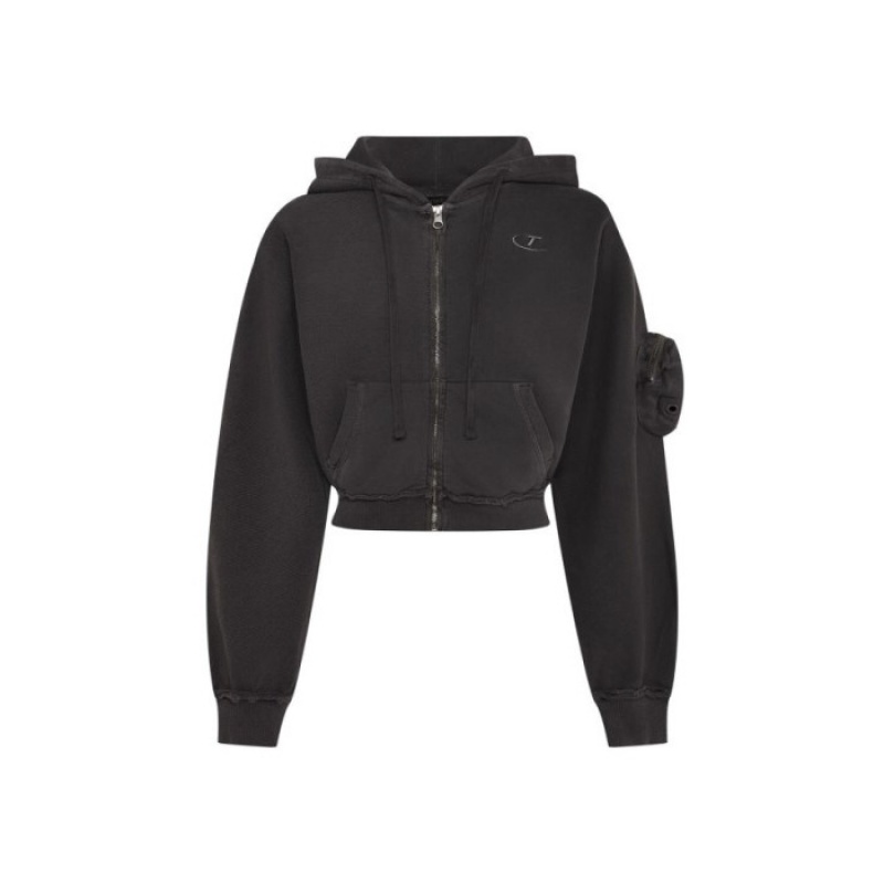 Női Trapstar Construct Batwing Hoodie Pulcsi Fekete | Hungary QE35-513