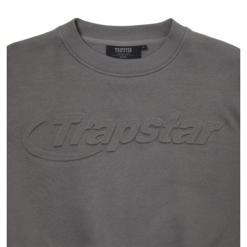 Női Trapstar Hyperdrive Crewneck Felső Szürke | Hungary RX26-885