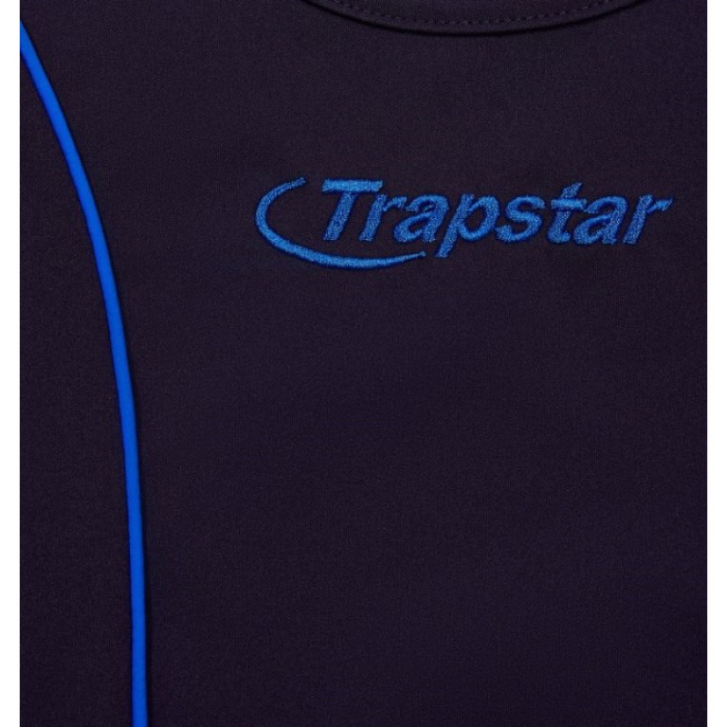 Női Trapstar Hyperdrive Piping Vest Felső Sötétkék Kék | Hungary UE59-114