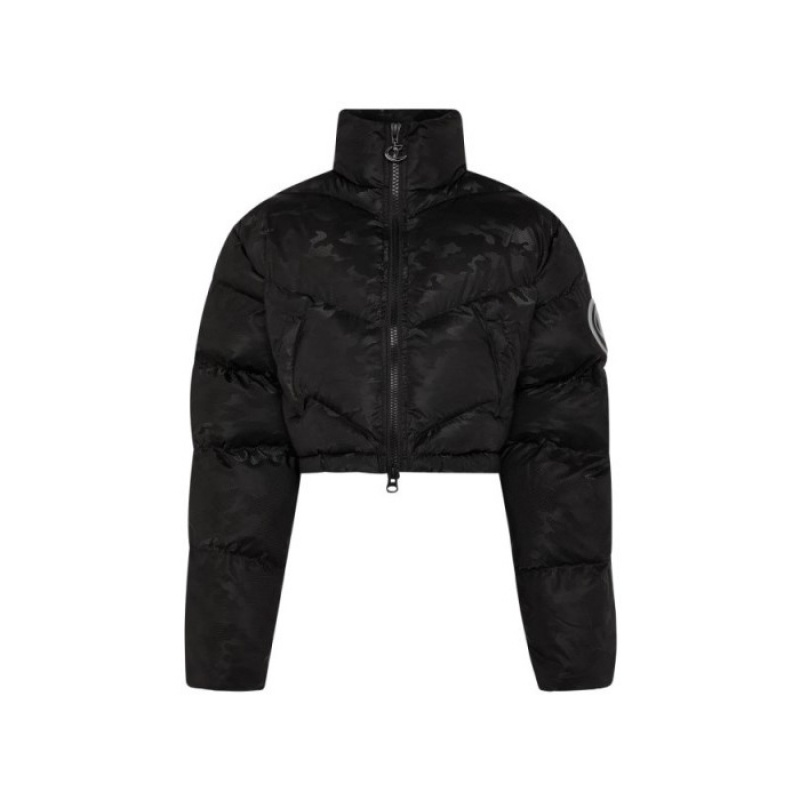 Női Trapstar Hyperdrive Sleeve Puffer Kabát Fekete Camo | Hungary KU03-477