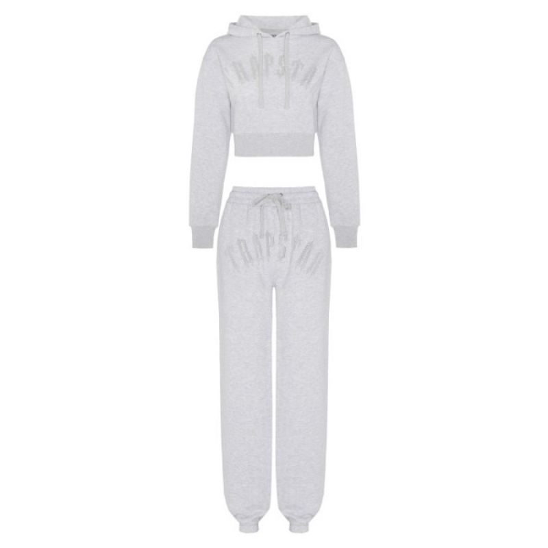 Női Trapstar Irongate Stud Loose Fit Jogging Bottoms Nadrág Szürke | Hungary VH50-942