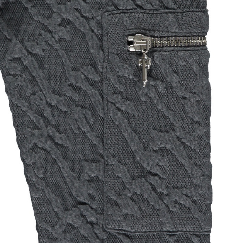 Női Trapstar Jacquard Fitted Zip Hoodie Pulcsi Szürke | Hungary SY50-958