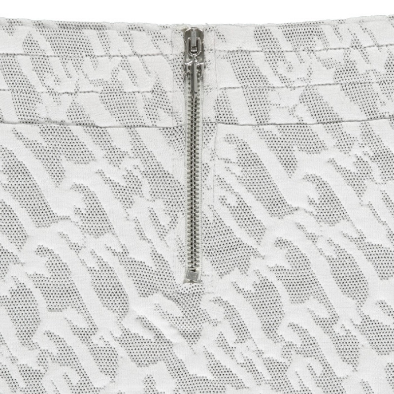 Női Trapstar Jacquard Mini Szoknya Fehér | Hungary WH20-563