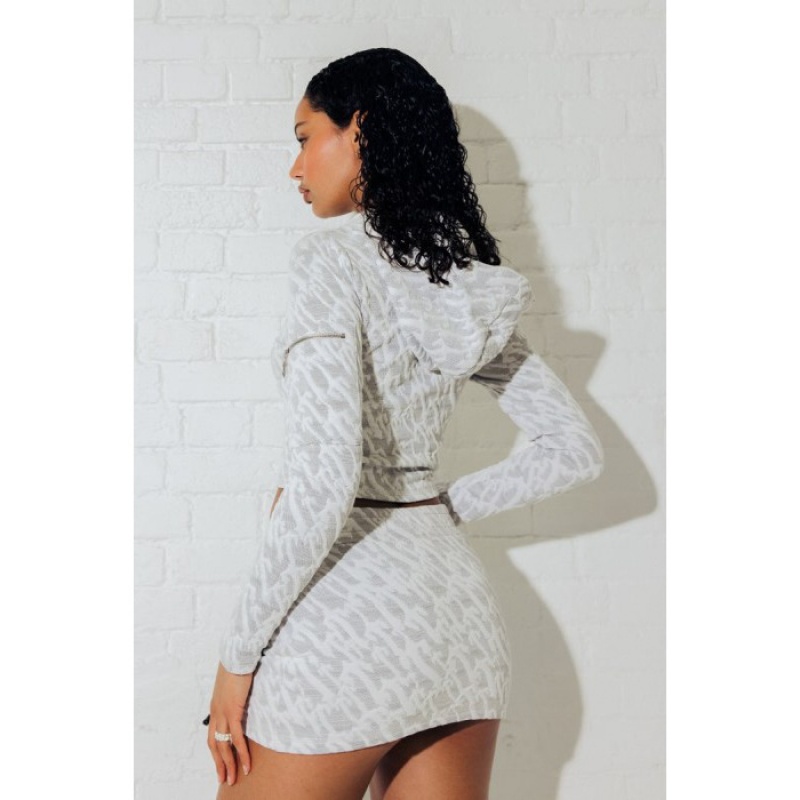 Női Trapstar Jacquard Mini Szoknya Fehér | Hungary WH20-563