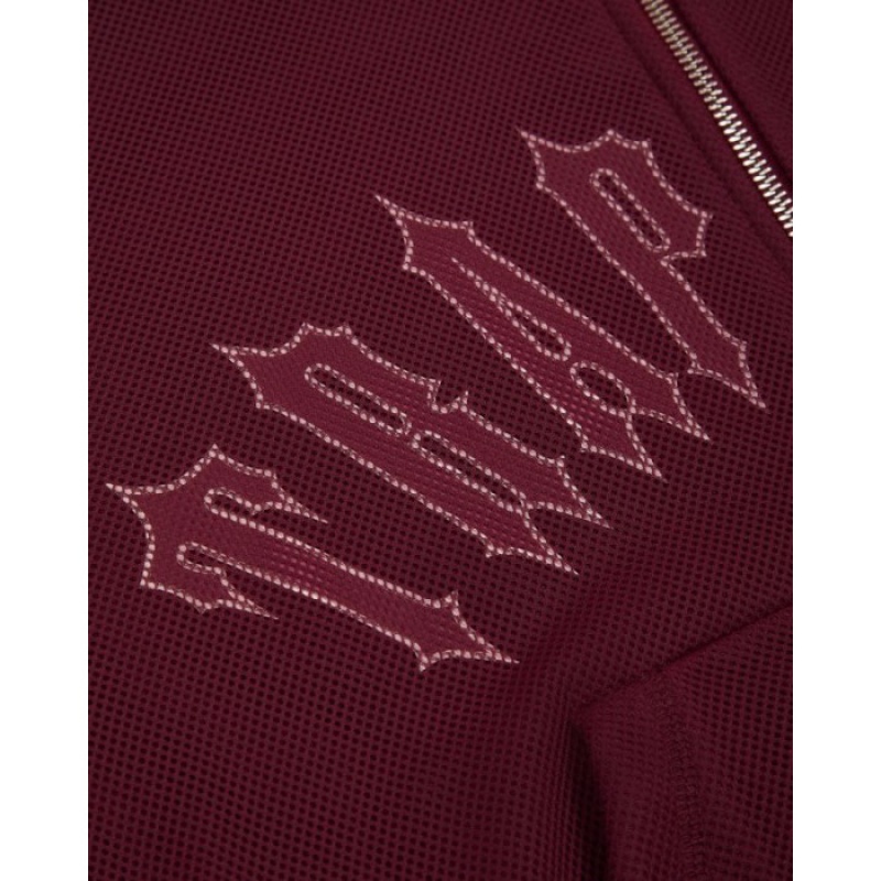 Női Trapstar Mesh Irongate Arch Hoodie Pulcsi Bordó | Hungary IU07-954