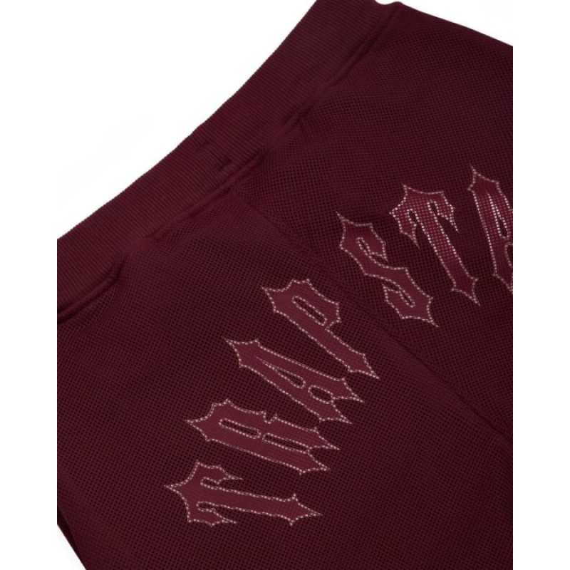 Női Trapstar Mesh Irongate Arch Jogger Nadrág Bordó | Hungary ZU43-417