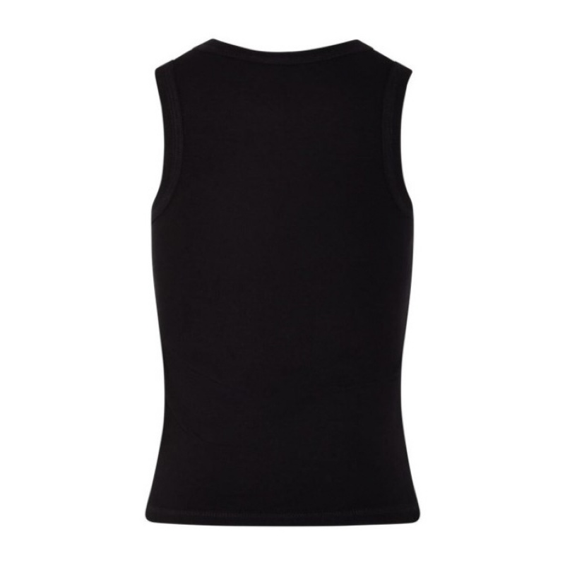 Női Trapstar Script Racer Vest Felső Fekete Fehér | Hungary PH10-967