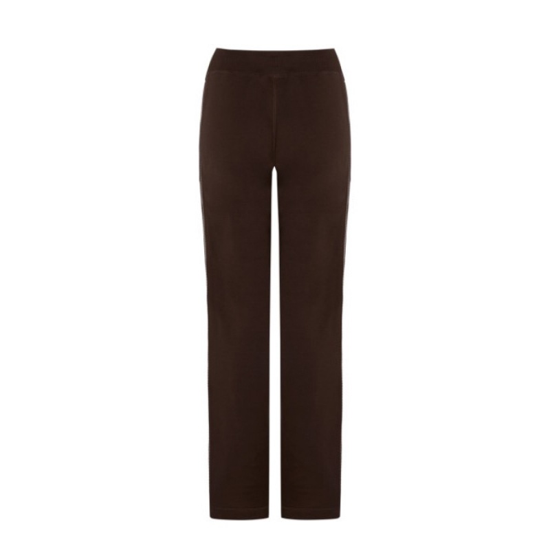 Női Trapstar Script Zip Leg Jogging Bottoms Nadrág Barna Rózsaszín | Hungary FE14-423