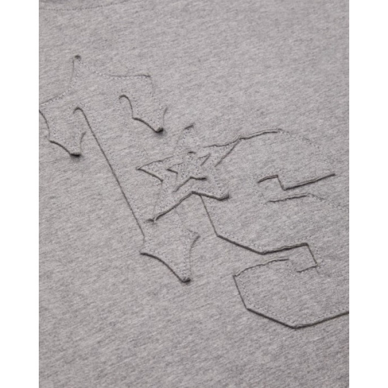 Női Trapstar TS-Star Applique Baby Tee Felső Szürke | Hungary YI49-976