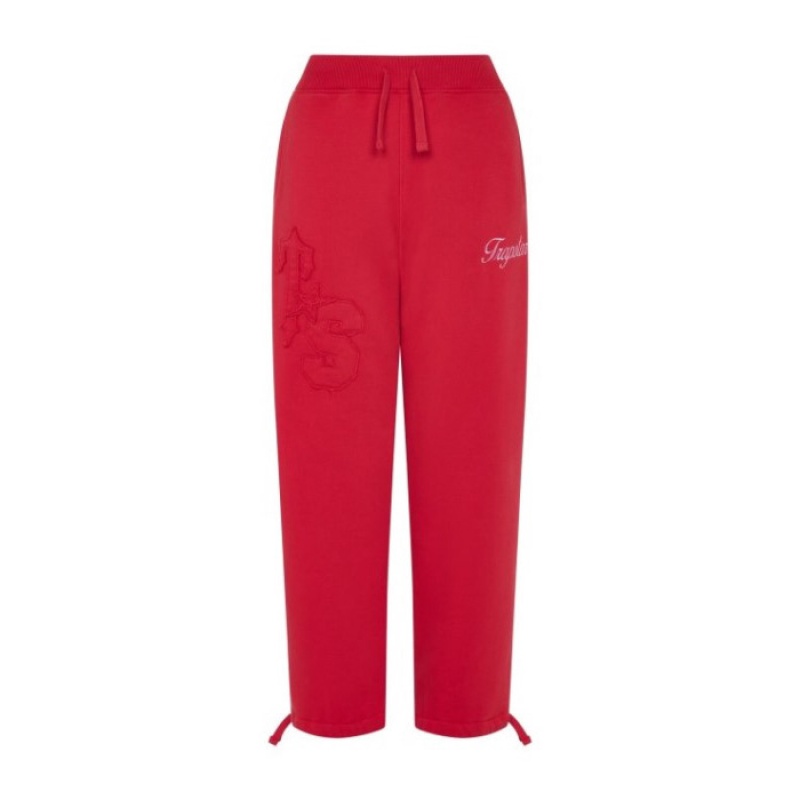 Női Trapstar TS-Star Drawcord Hem Jogger Nadrág Piros | Hungary MB15-081