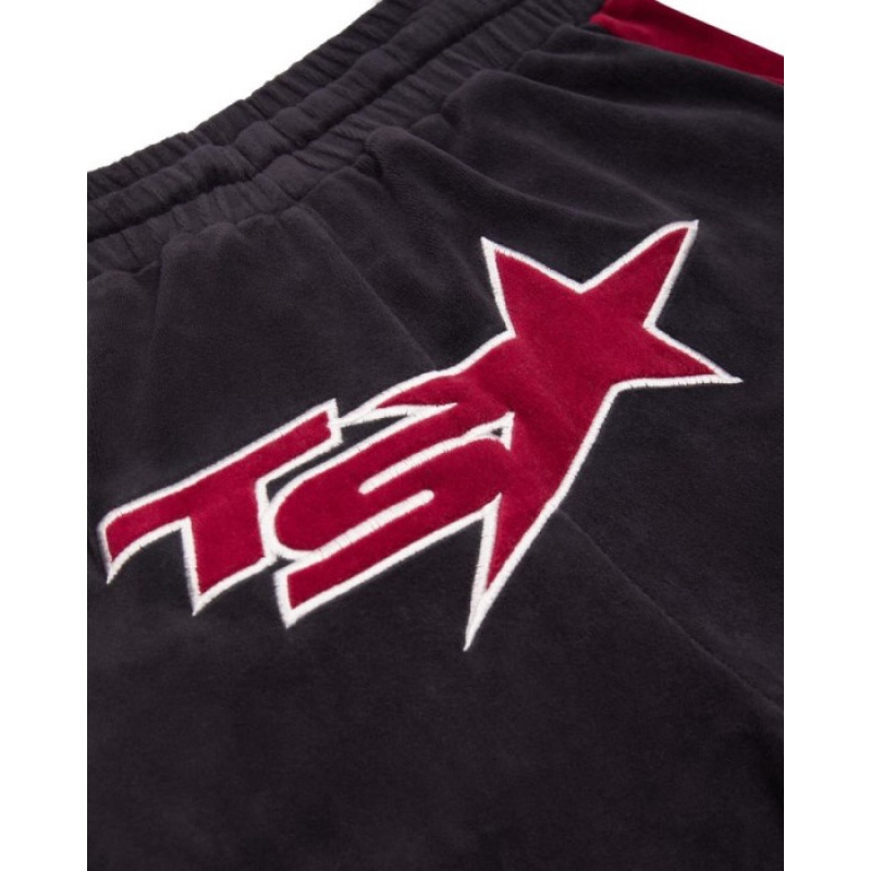 Női Trapstar TS-Star Velour Pálya Bottoms Nadrág Bordó | Hungary IN95-663