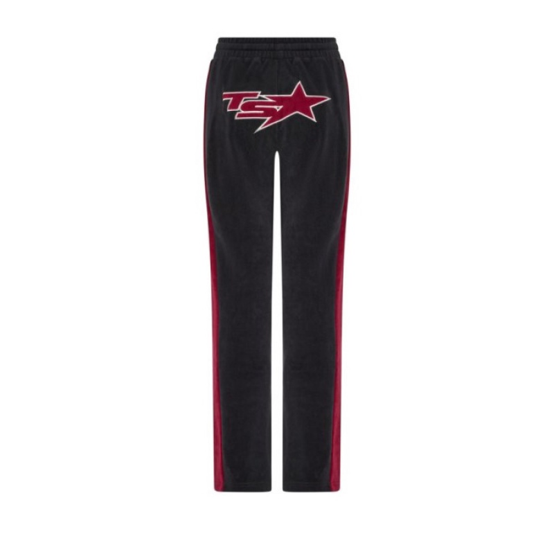 Női Trapstar TS-Star Velour Pálya Bottoms Nadrág Bordó | Hungary IN95-663