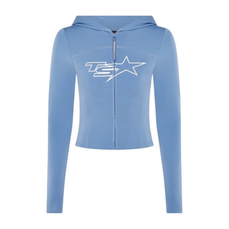 Női Trapstar TS-Star Zip Felső Kék | Hungary SM79-769