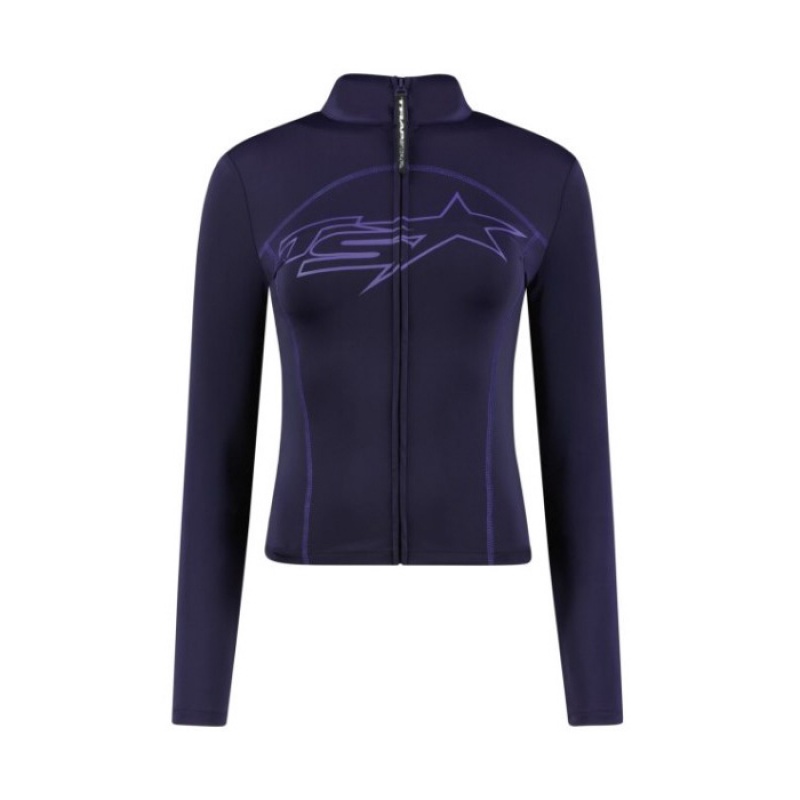 Női Trapstar TS-Star Zip Felső Lila | Hungary DY58-140