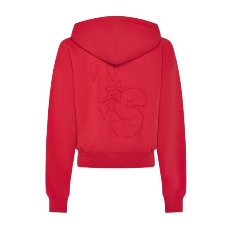 Női Trapstar TS-Star Zip Up Pálya Felső Piros | Hungary KE45-174